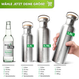 Abenteuer Bundle - Edelstahl Brotdose + Edelstahl Trinkflasche | Edelstahl Trinkflasche: 500ml | Edelstahl Brotdose: 1400ml