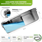 Abenteuer Bundle - Edelstahl Brotdose + Edelstahl Trinkflasche | Edelstahl Trinkflasche: 500ml | Edelstahl Brotdose: 1400ml