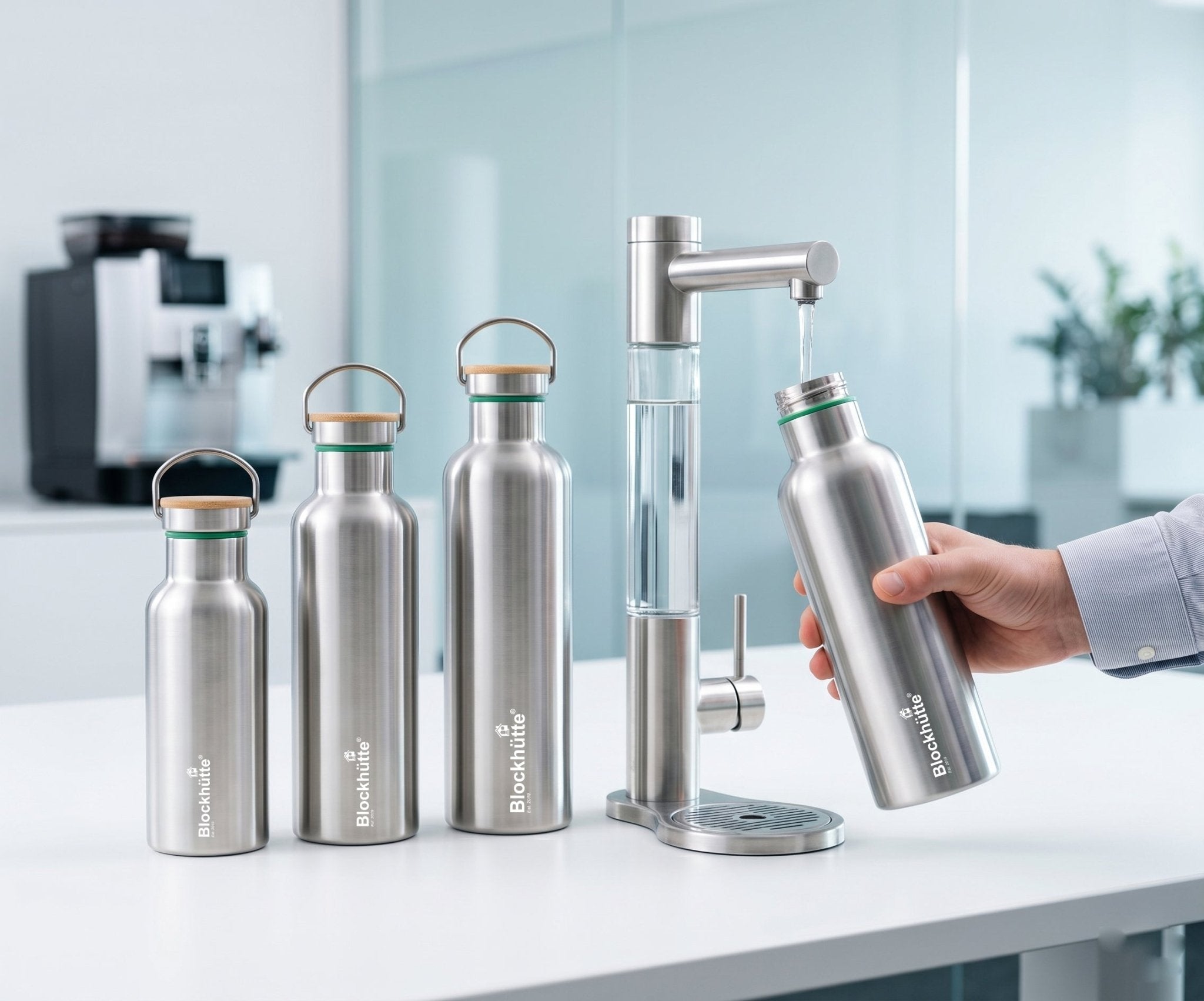 Trinkflasche und Wasserspender: Der vollständige Kompatibilitäts-Guide für Firmen - Blockhütte