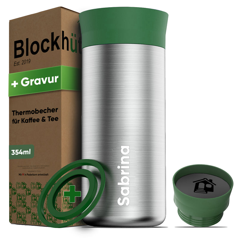 Individual Gravur für den Edelstahl Thermobecher
