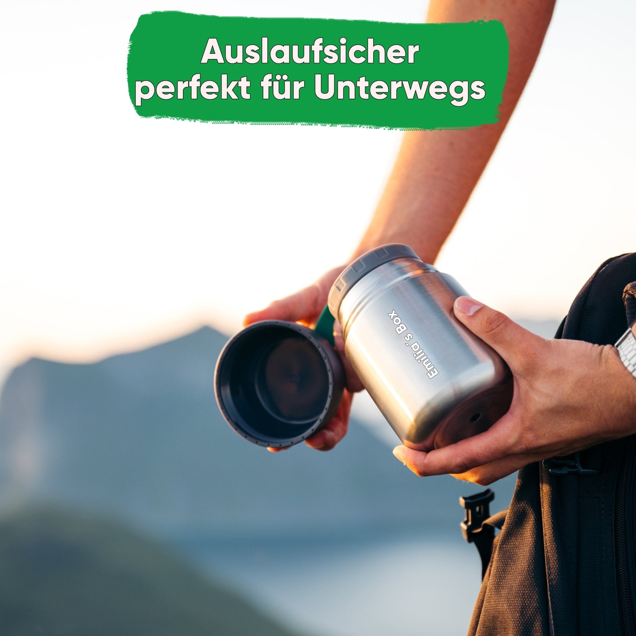 Individual Gravur für den Edelstahl Thermobehälter | 1000ml |