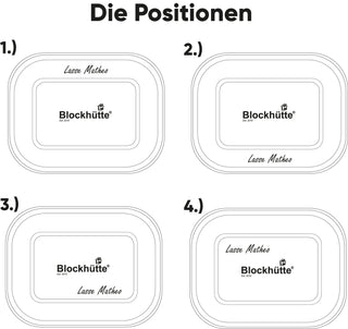 Individual Gravur für die Edelstahl Brotdose | 1400ml |
